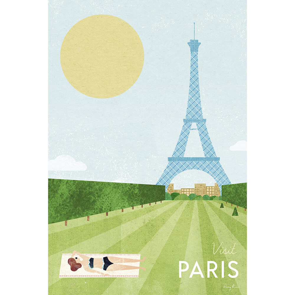 'Paris' Art Print by Henry Rivers | TRAVEL POSTER Co. – Travel Poster ...